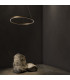 Modern Rim Integrated LED Brass Ring Pendant Ceiling Light-2