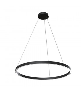 Modern Rim Integrated LED Black Ring Pendant Ceiling Light