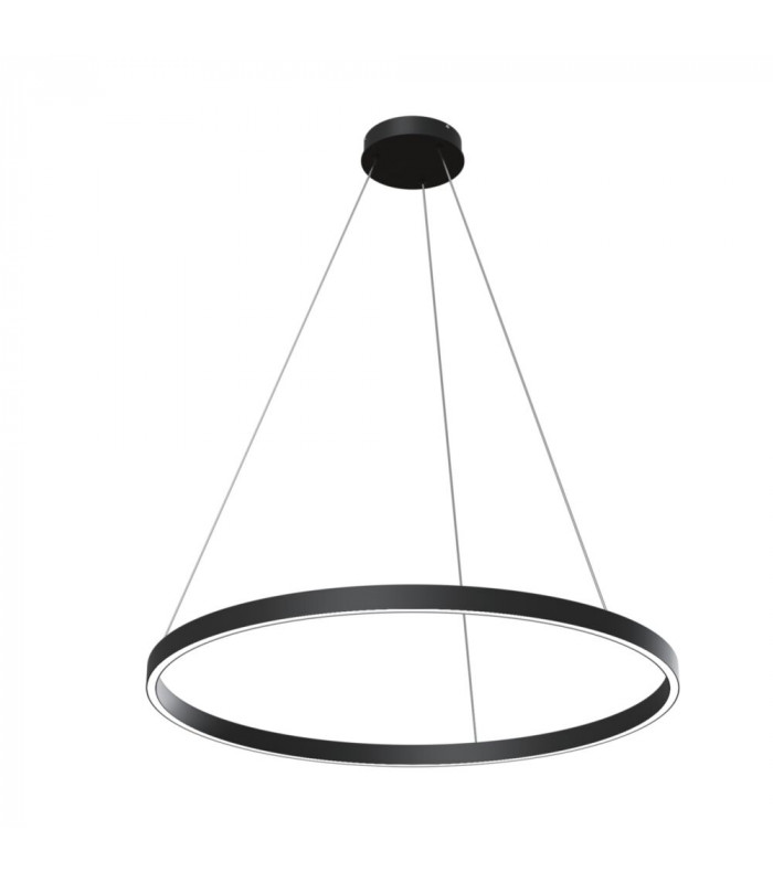 Modern Rim Integrated LED Black Ring Pendant Ceiling Light