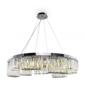 Modern Colline 9 Light Chrome Pendant Ceiling Light-1
