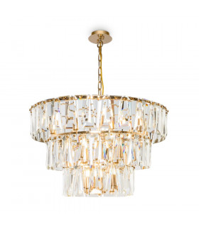 Modern Puntes 3 Tier 18 Light Gold Pendant Ceiling Light