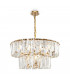 Modern Puntes 2 Tier 12 Light Gold Pendant Ceiling Light-1