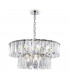 Modern Puntes 2 Tier 12 Light Chrome Pendant Ceiling Light
