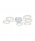 Modern Aprilia Integrated LED White Multi Arm Ceiling Lamp
