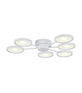 Modern Aprilia Integrated LED White Multi Arm Ceiling Lamp