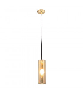 Modern Gioia Gold Pendant Ceiling Light Glass Shade