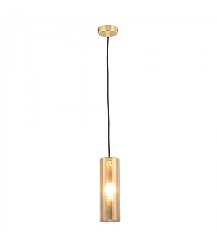 Modern Gioia Gold Pendant Ceiling Light Glass Shade