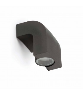 1 Light Outdoor Wall Light Dark Grey IP44, GU10 - 1