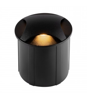 Outdoor Biscotti Integrated LED Black Recessed Downlight IP65