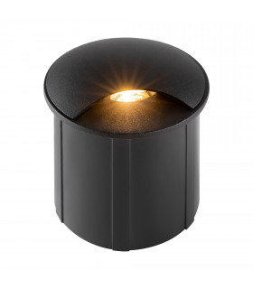 Outdoor Biscotti Integrated LED Black Recessed Downlight IP65