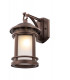 Outdoor Salamanca Brown Lantern Wall Lamp IP44