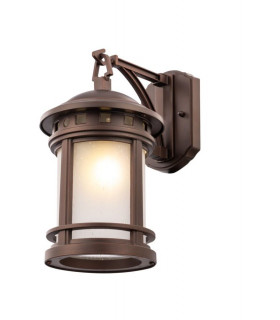 Outdoor Salamanca Brown Lantern Wall Lamp IP44