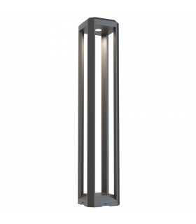 Outdoor Royal Mile Integrated LED Grey Bollard Landscape Light IP65