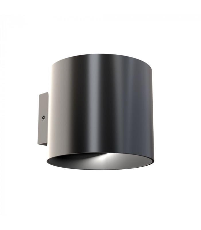 Technical Rond Black Up Down Wall Lamp