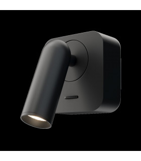Technical Mirax Integrated LED Black Reading Wall Lamp