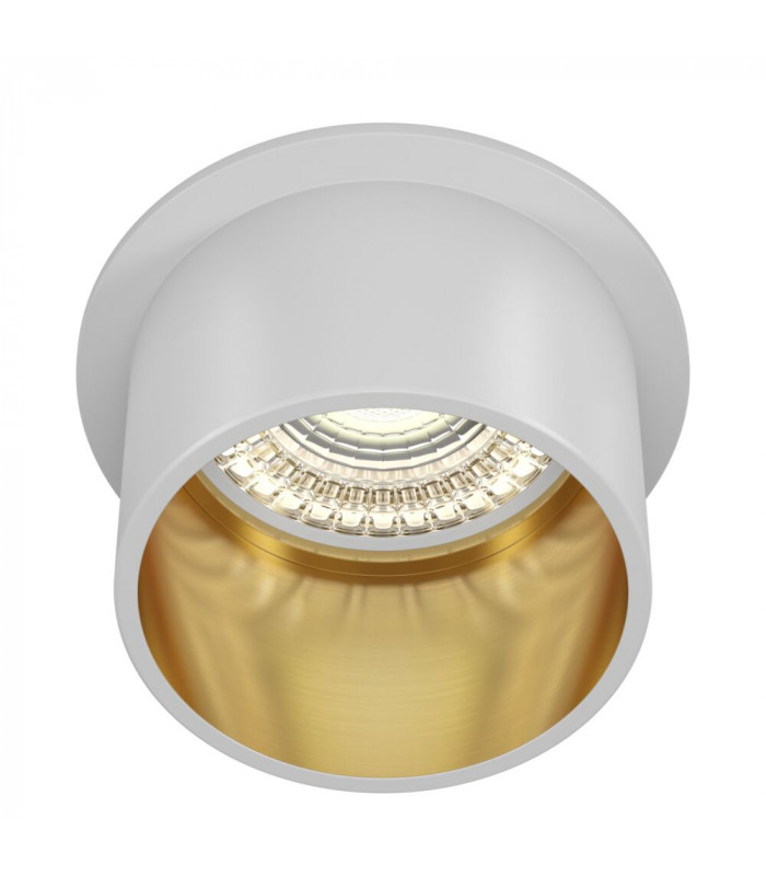 Technical Reif White with Gold Recessed Downlight