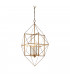 Pescara 4 Light Ceiling Pendant Antique Gold & Silver Leaf-1