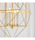 Pescara 4 Light Ceiling Pendant Antique Gold & Silver Leaf-4