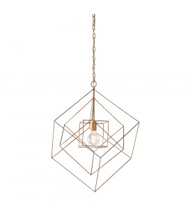 Pescara Pendant Ceiling Light Antique Gold Leaf-1