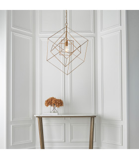 Pescara Pendant Ceiling Light Antique Gold Leaf-2