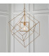 Pescara Pendant Ceiling Light Antique Gold Leaf-4