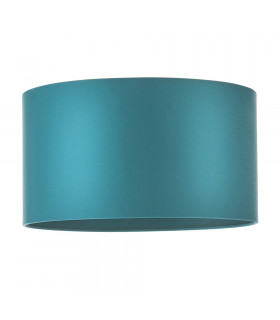Folgarida Shade Teal Satin Fabric & Matt Antique Brass Plate-1