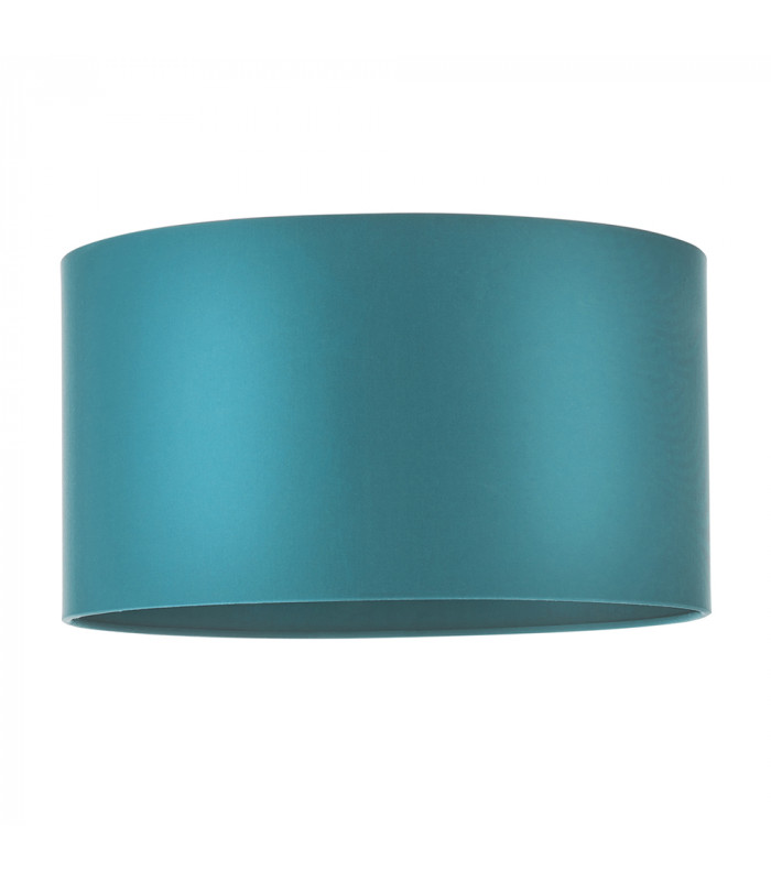 Folgarida Shade Teal Satin Fabric & Matt Antique Brass Plate-1