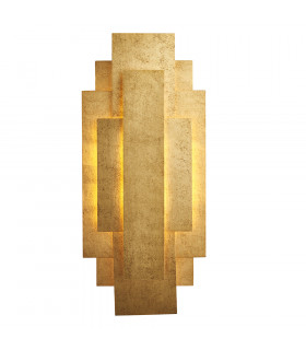 Forlì 2 Light Wall Lamp Antique Gold Leaf-1