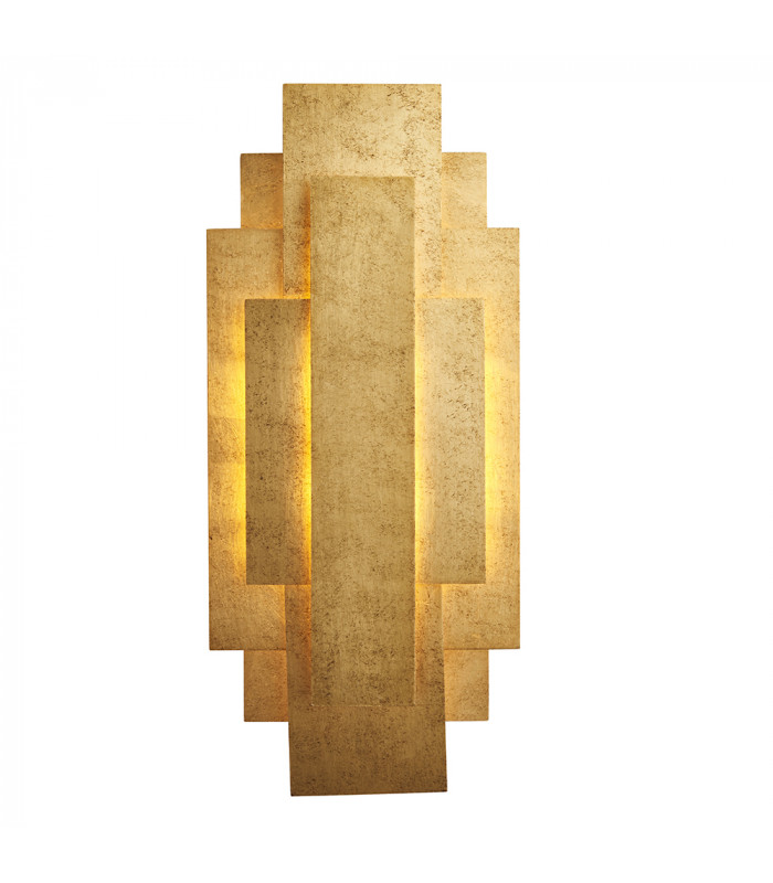 Forlì 2 Light Wall Lamp Antique Gold Leaf-1