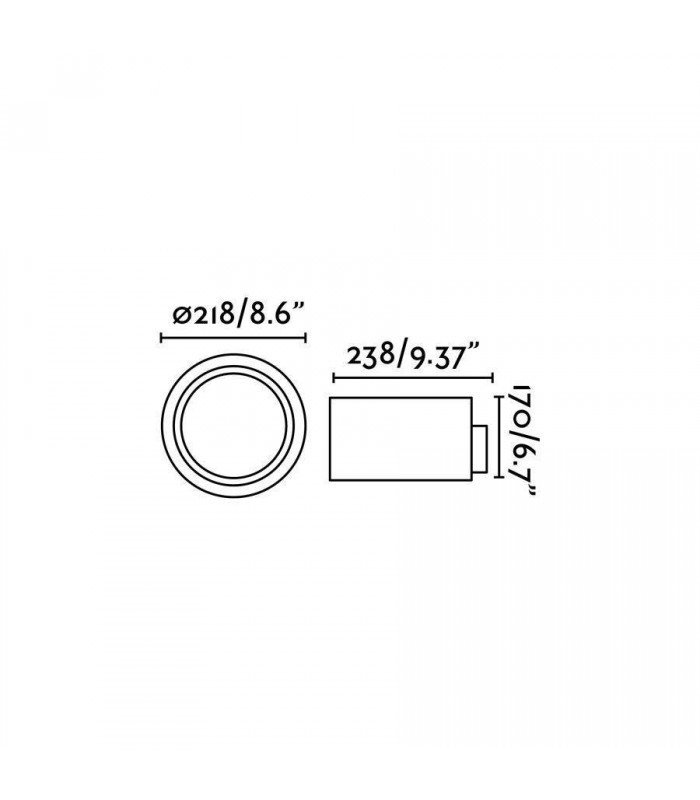 LED Outdoor Wall Light Dark Grey IP54 - 3