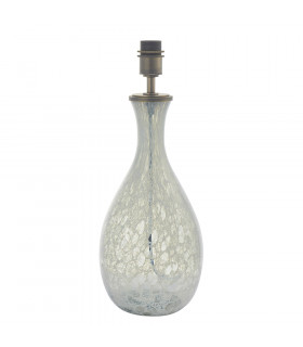 Ortisei Table Lamp Artisan Glass & Brushed Bronze Plate-1
