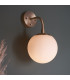 Cosenza Wall Lamp Matt Antique Brass Plate & Opal Glass-2