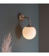 Cosenza Wall Lamp Matt Antique Brass Plate & Opal Glass-3