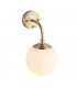 Cosenza Wall Lamp Matt Antique Brass Plate & Opal Glass-5