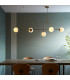 Cosenza 5 Light Ceiling Pendant Matt Antique Brass Plate & Opal Glass-2