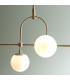 Cosenza 5 Light Ceiling Pendant Matt Antique Brass Plate & Opal Glass-5