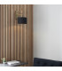 Ravenna Wall Lamp Matt Brass Plate & Black Cotton Fabric-3