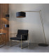 Ravenna Wall Lamp Matt Brass Plate & Black Cotton Fabric-4