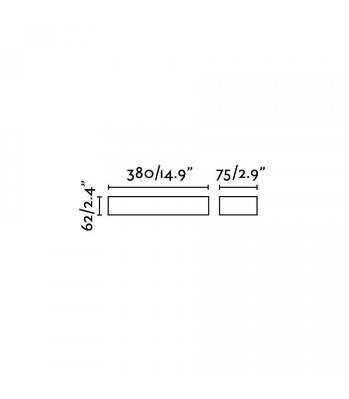 LED Outdoor Up Down Wall Light Aluminium IP65 - 2