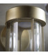 Benevento Outdoor Integrated LED Wall Lamp Brushed Gold Finish & Clear Glass IP44-6