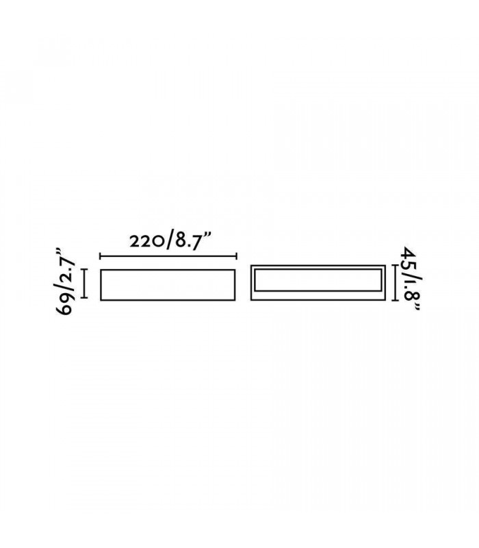 LED Outdoor Wall Light Aluminium IP65 - 2