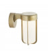 Benevento Outdoor Integrated LED Wall Lamp Brushed Gold Finish & Frosted Glass IP44-1