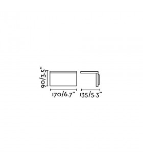LED Outdoor Wall Light Dark Grey IP54 - 2