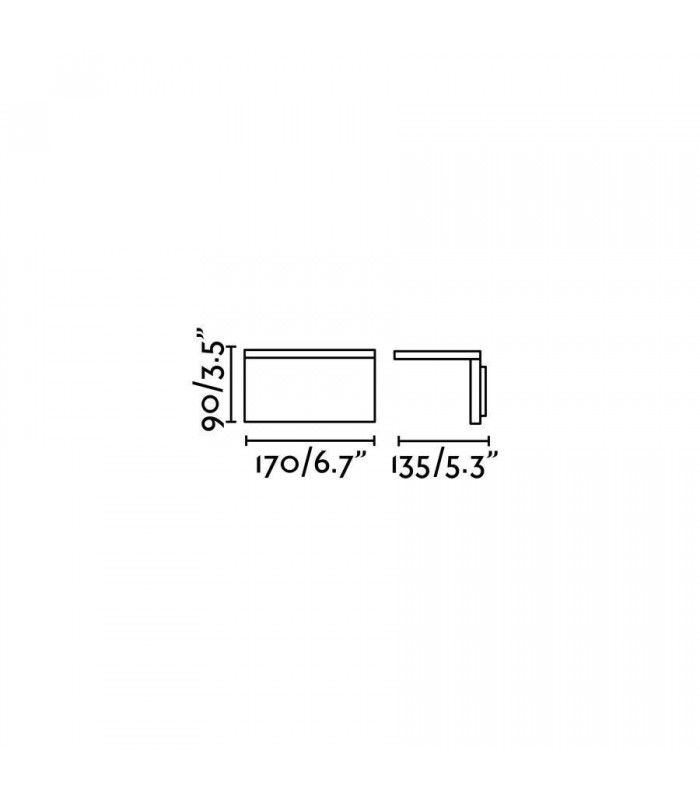 LED Outdoor Wall Light Dark Grey IP54 - 2