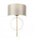 Trento Wall Lamp Antique Gold Leaf & Mink Satin Fabric-1