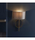 Trento Wall Lamp Antique Gold Leaf & Mink Satin Fabric-4