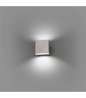 LED Outdoor Small Up Down Wall Light Matt Nickel IP44 - 2