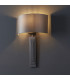 Olbia Wall Lamp Brushed Bronze Plate & Mink Satin Fabric-2