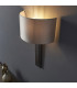 Olbia Wall Lamp Brushed Bronze Plate & Mink Satin Fabric-4
