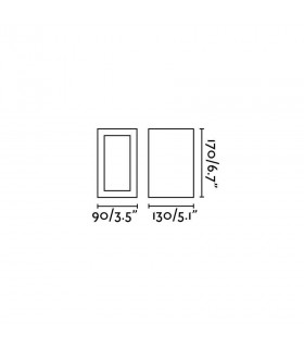 LED Outdoor Wall Light White, Dark Grey IP54 - 2